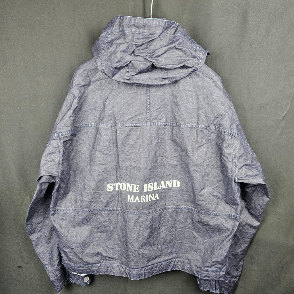 Stone Island Marina Detachable Hood Plated Lino Jacket