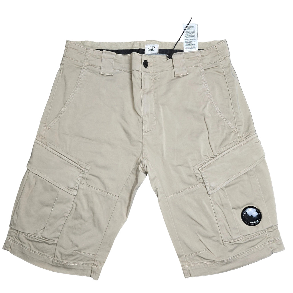CP Company 116a Satin Stretch Cargo Shorts