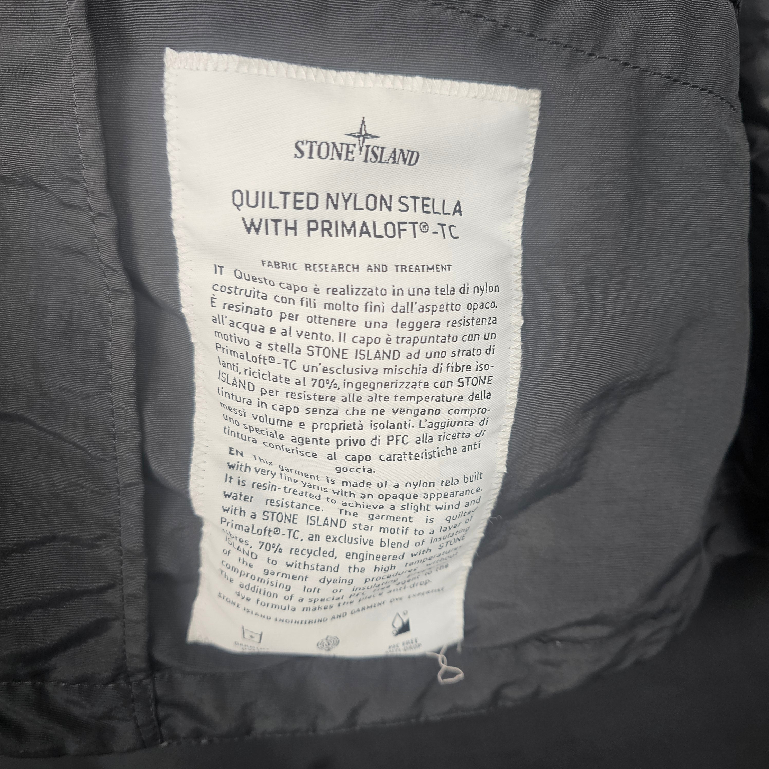 Stone Island Quilted Nylon Stella with Primaloft®-TC Gilet
