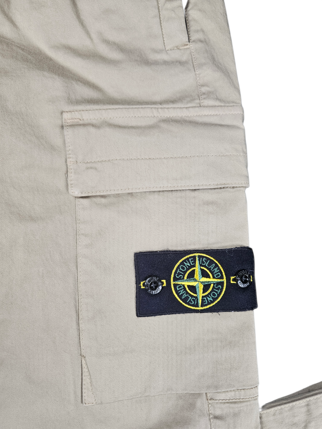 Stone Island Regular Fit Cotton Tapered Cargos