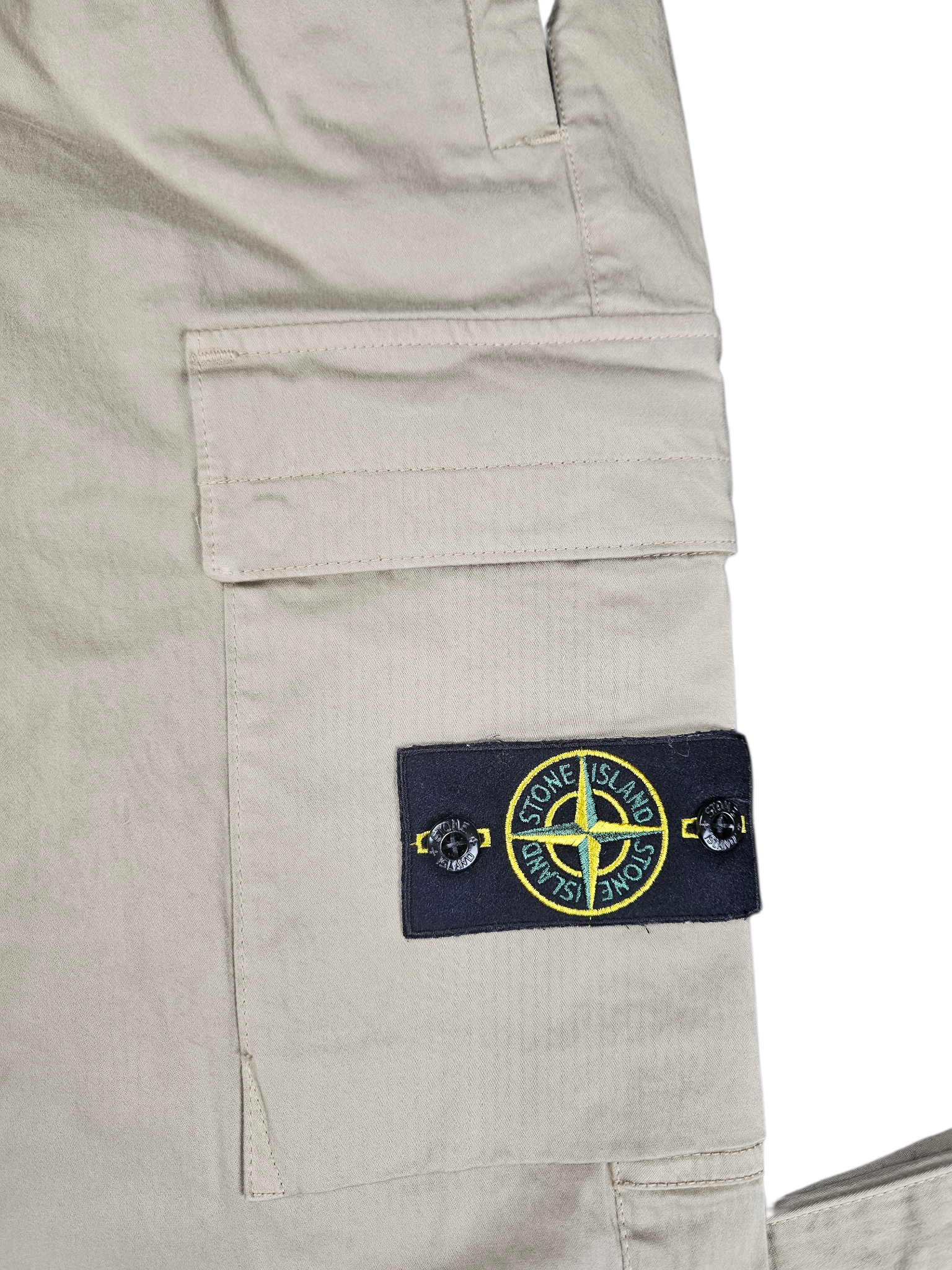 Stone Island Regular Fit Cotton Tapered Cargos