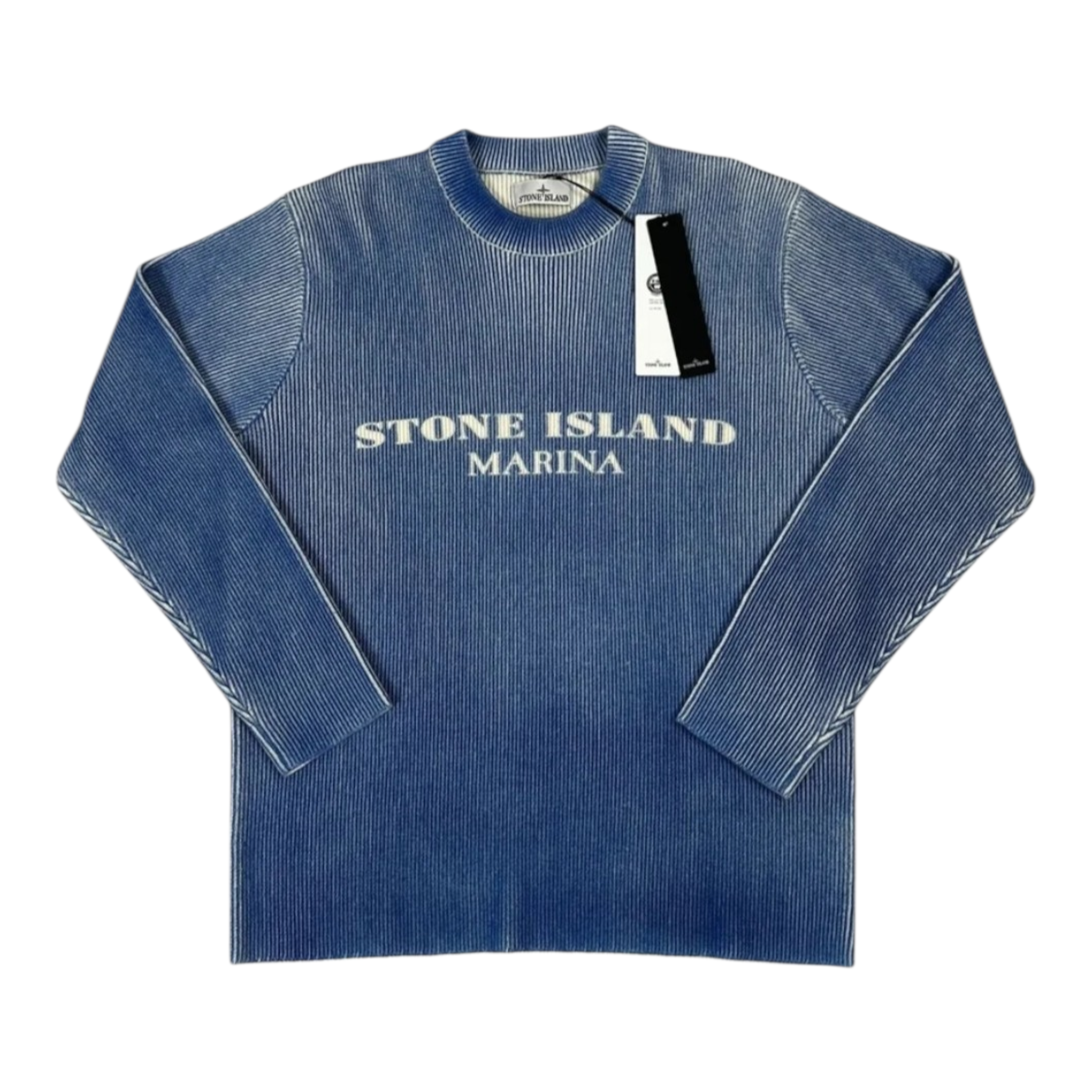 Stone Island Marina Hand Painted Virgin Wool Jumper