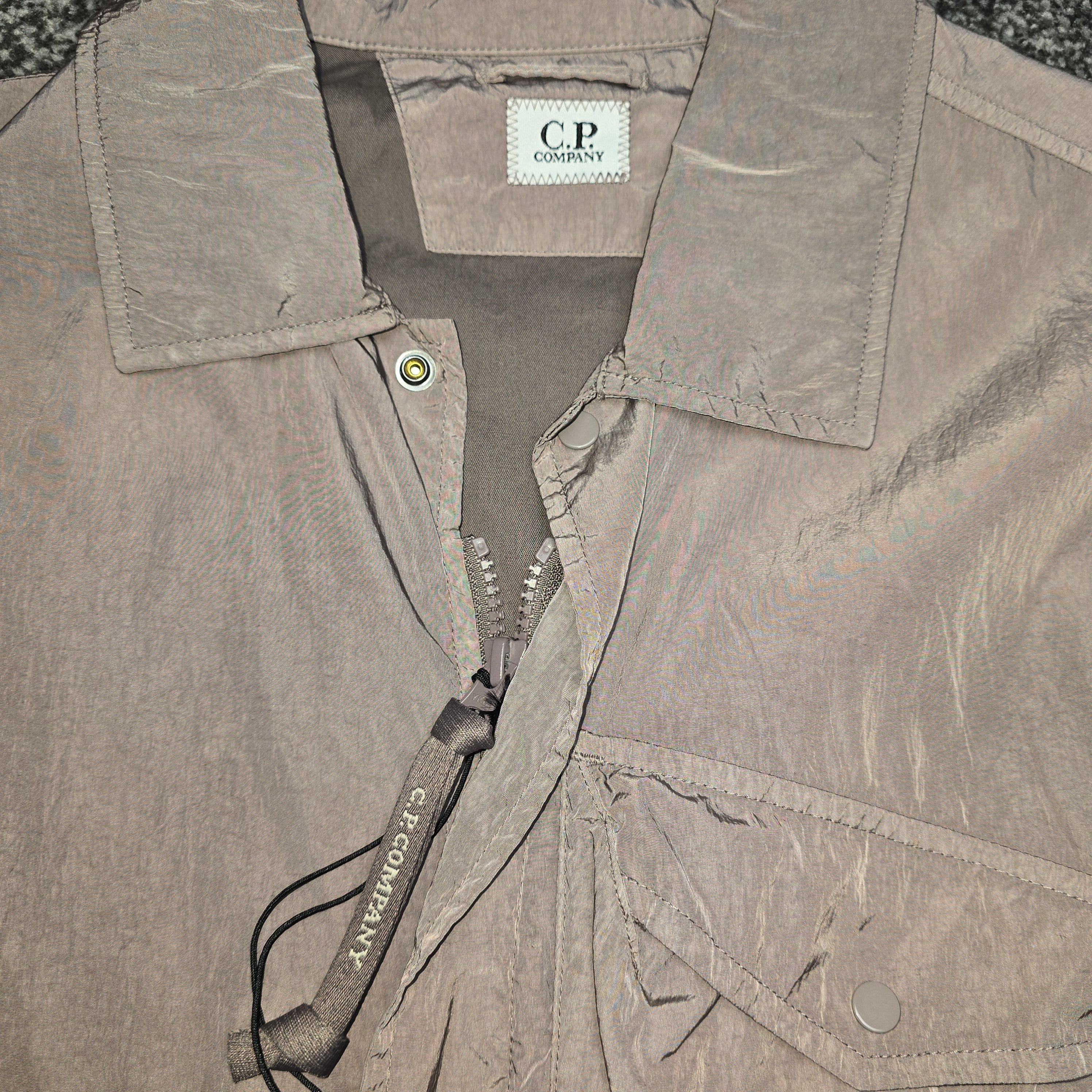 CP Company Chrome-R Embroidered Logo Overshirt