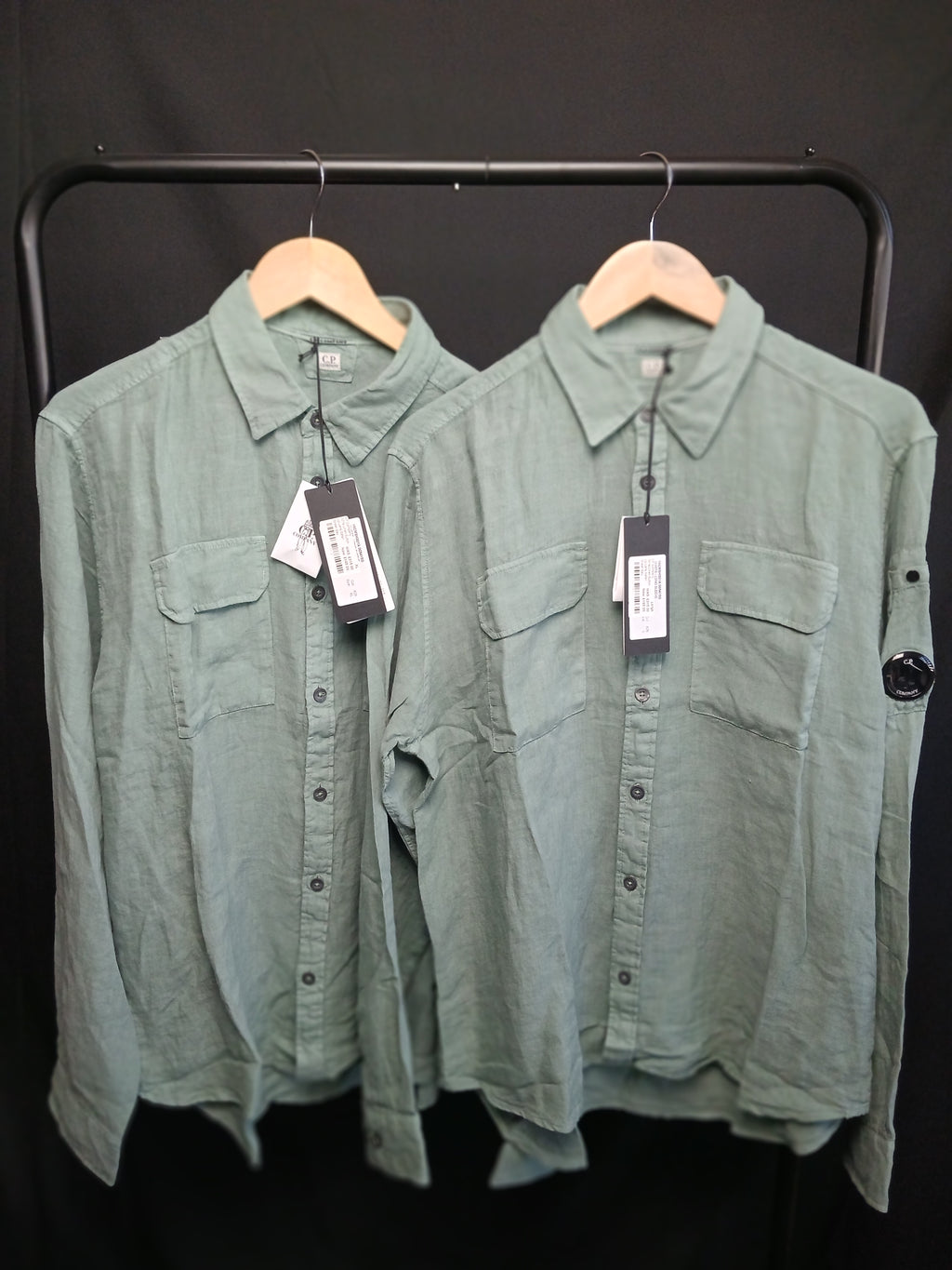 CP Company Organic Gabardine Long Sleeve Lens Shirt