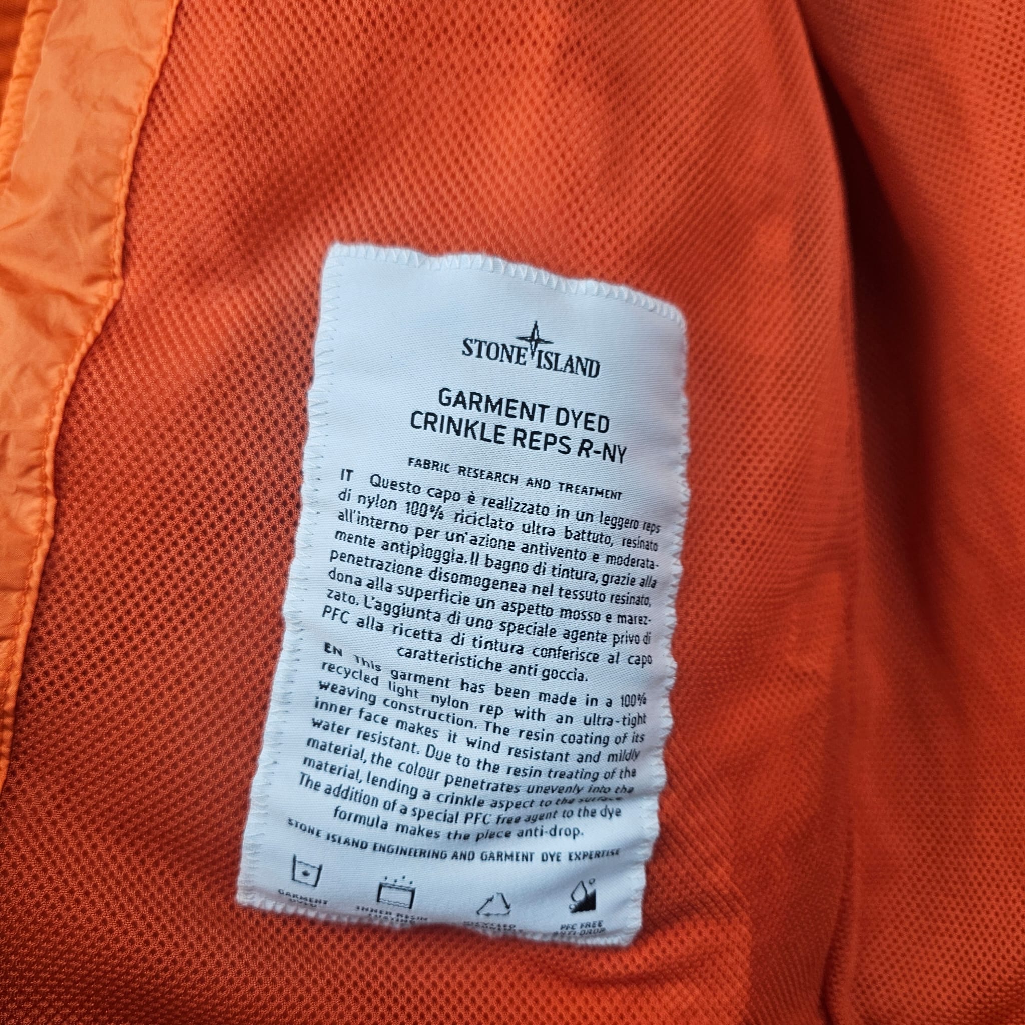Stone Island Garment Dyed Crinkle Reps R-NY Jacket