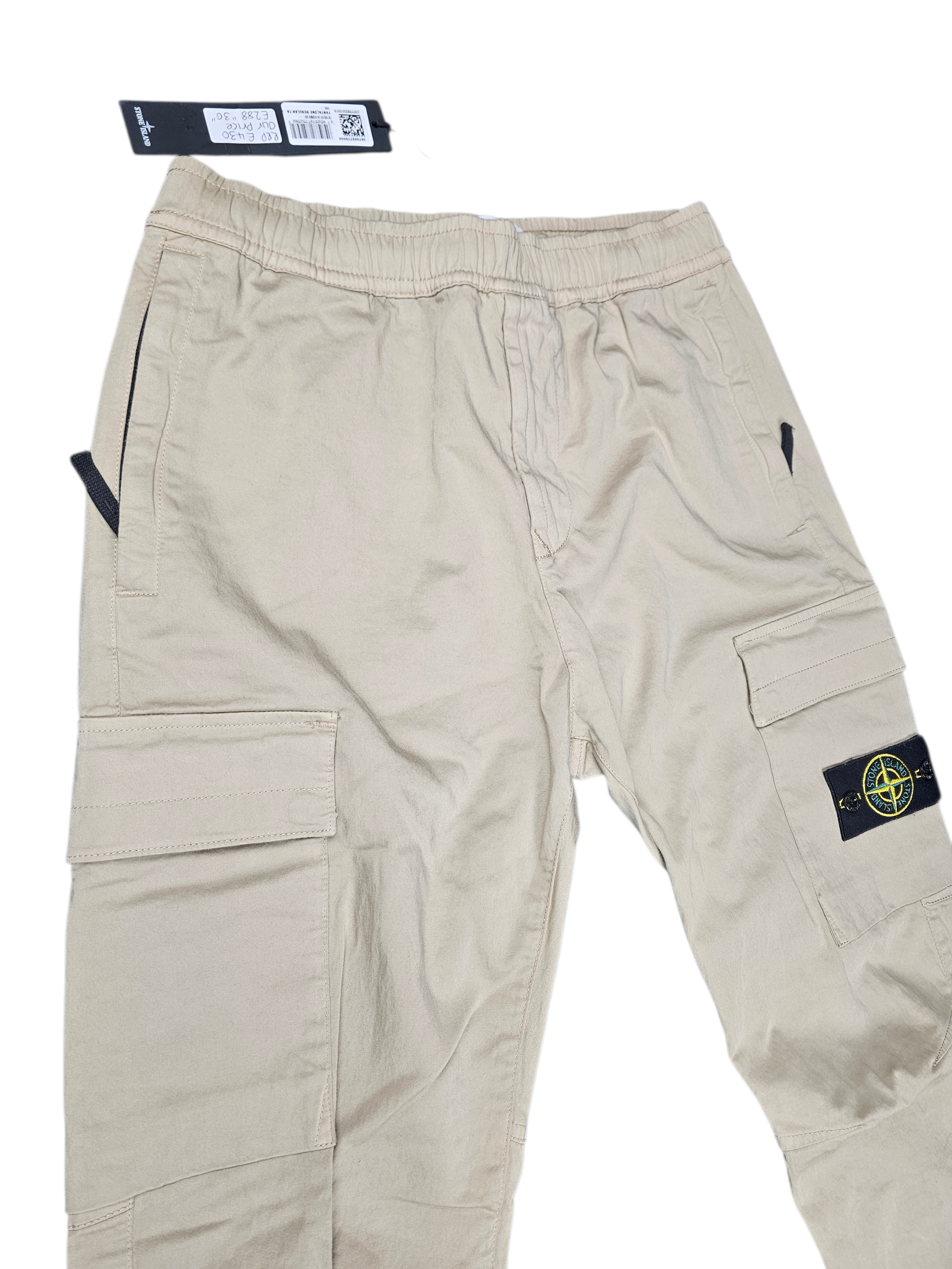 Stone Island Regular Fit Cotton Tapered Cargos