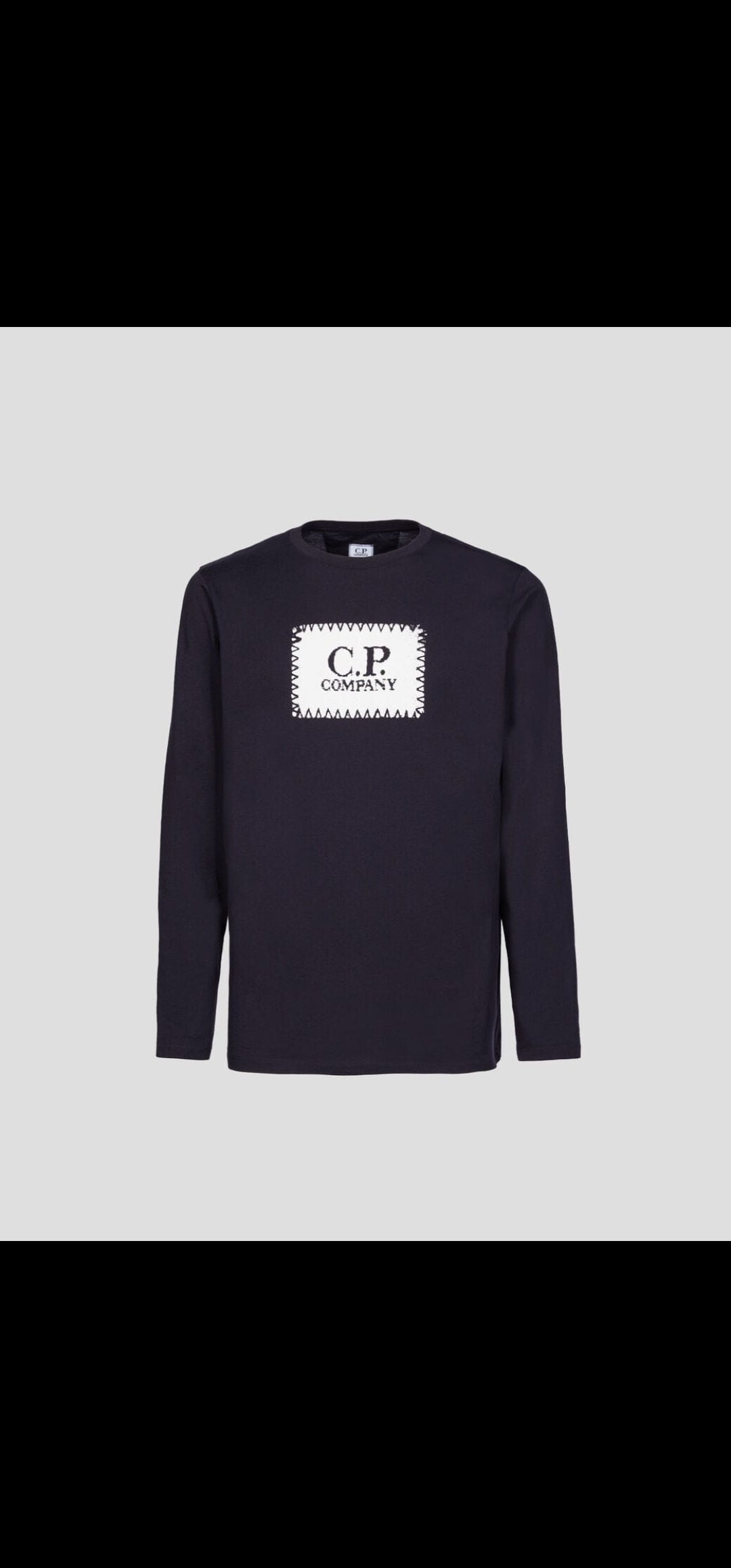 CP Company Logo Print LS T Shirt