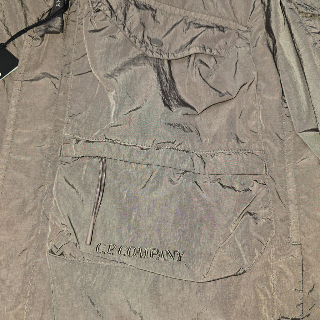 CP Company Chrome-R Embroidered Logo Overshirt