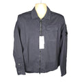 CP Company Gabardine Full Zip Lens Shirt in Navy