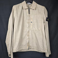 Stone Island Zip Up Garment Dyed Overshirt