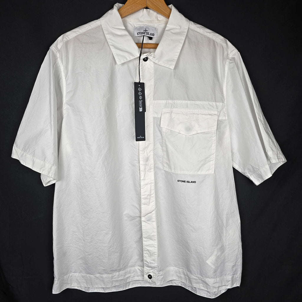 Stone Island inner collar label detail