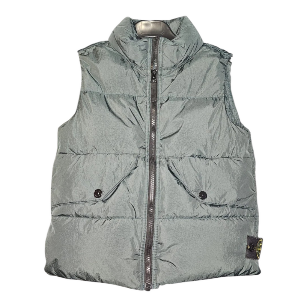 Stone Island Junior Down Gilet with Foldable Hood