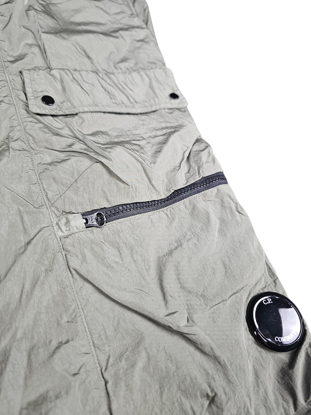 C.P. Company Chrome-R Utility Lens Cargo Pants - Agave Green