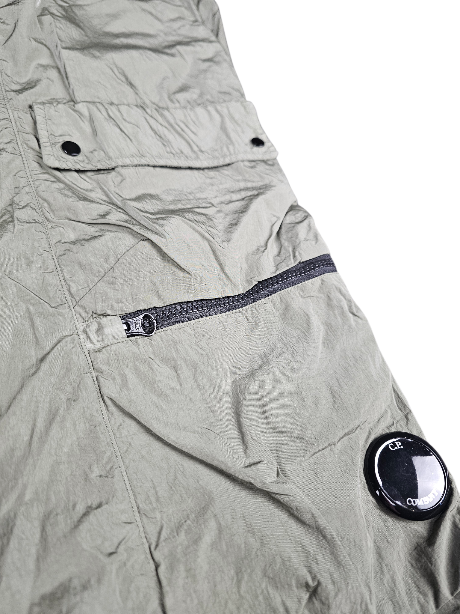 C.P. Company Chrome-R Utility Lens Cargo Pants - Agave Green