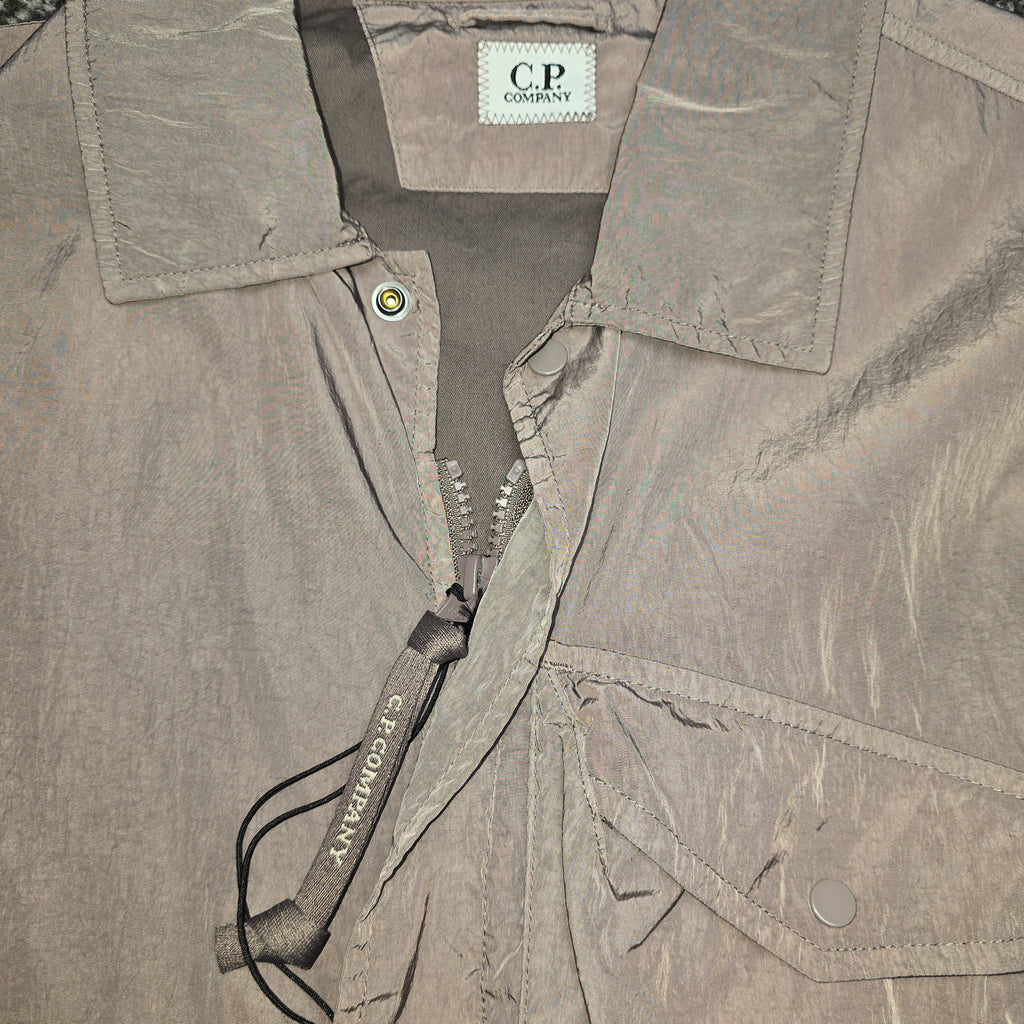 CP Company Chrome-R Embroidered Logo Overshirt