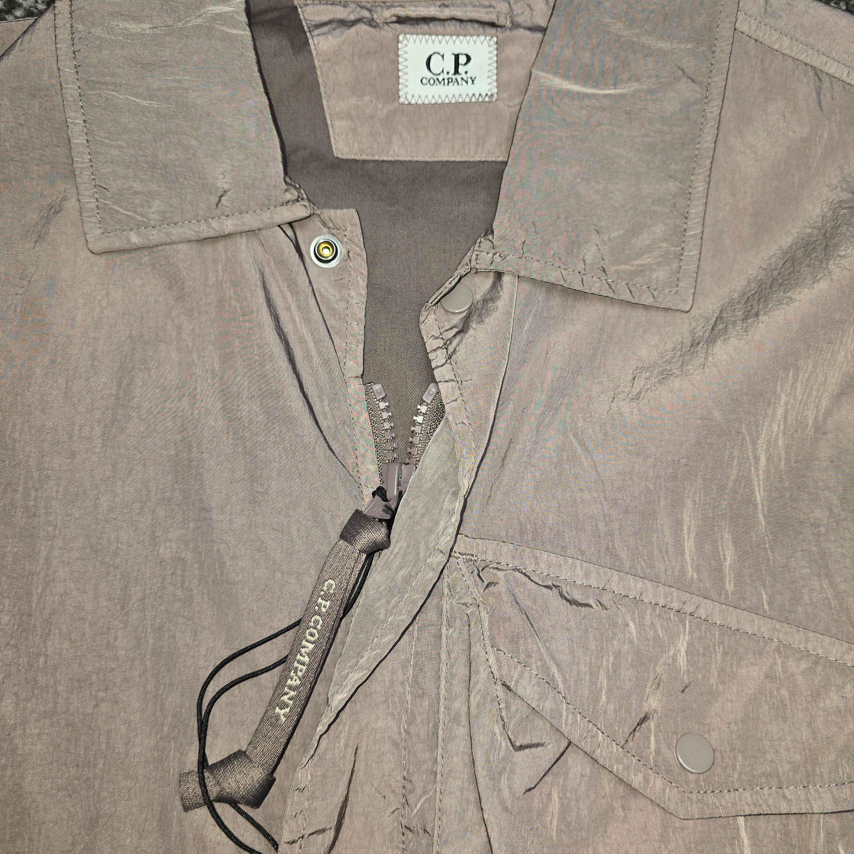 CP Company Chrome-R Embroidered Logo Overshirt
