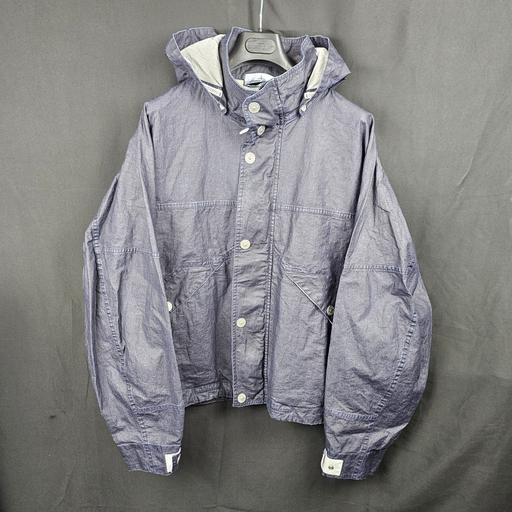Stone Island Marina Detachable Hood Plated Lino Jacket