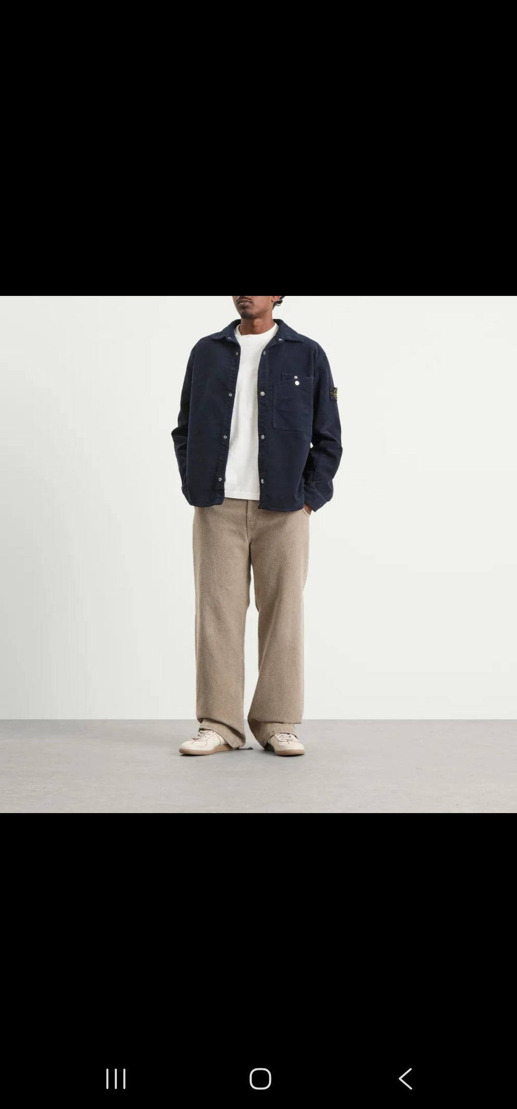 Stone Island Cotton Moleskin TC Overshirt