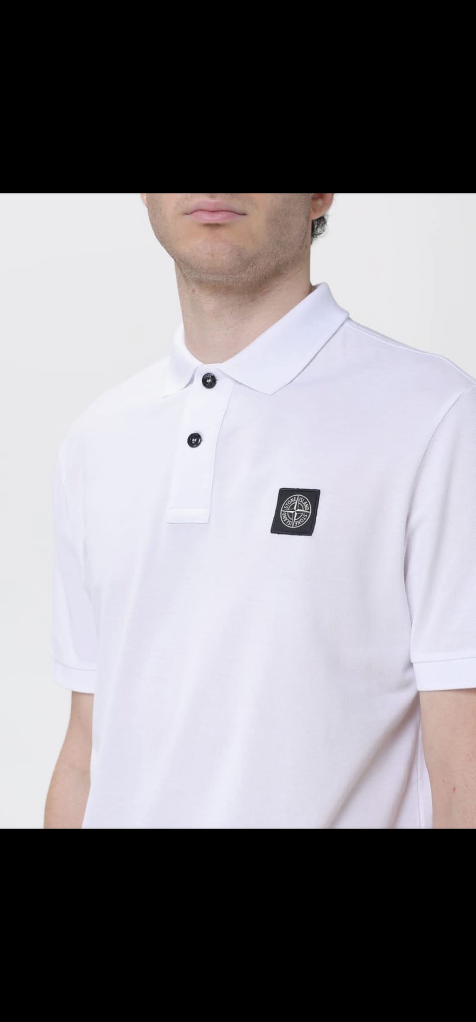 Stone Island Compass Patch Polo