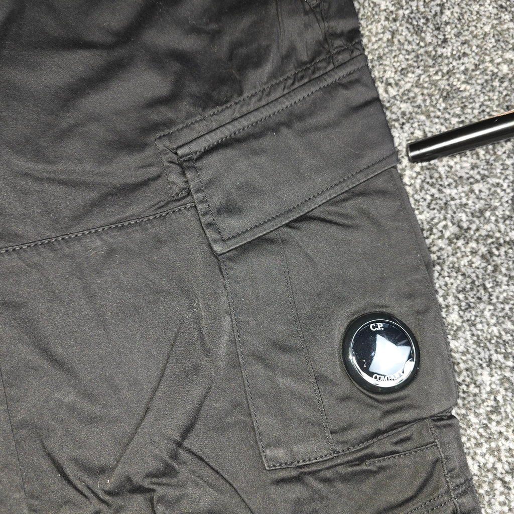 CP Company 116a Satin Stretch Cargo Shorts