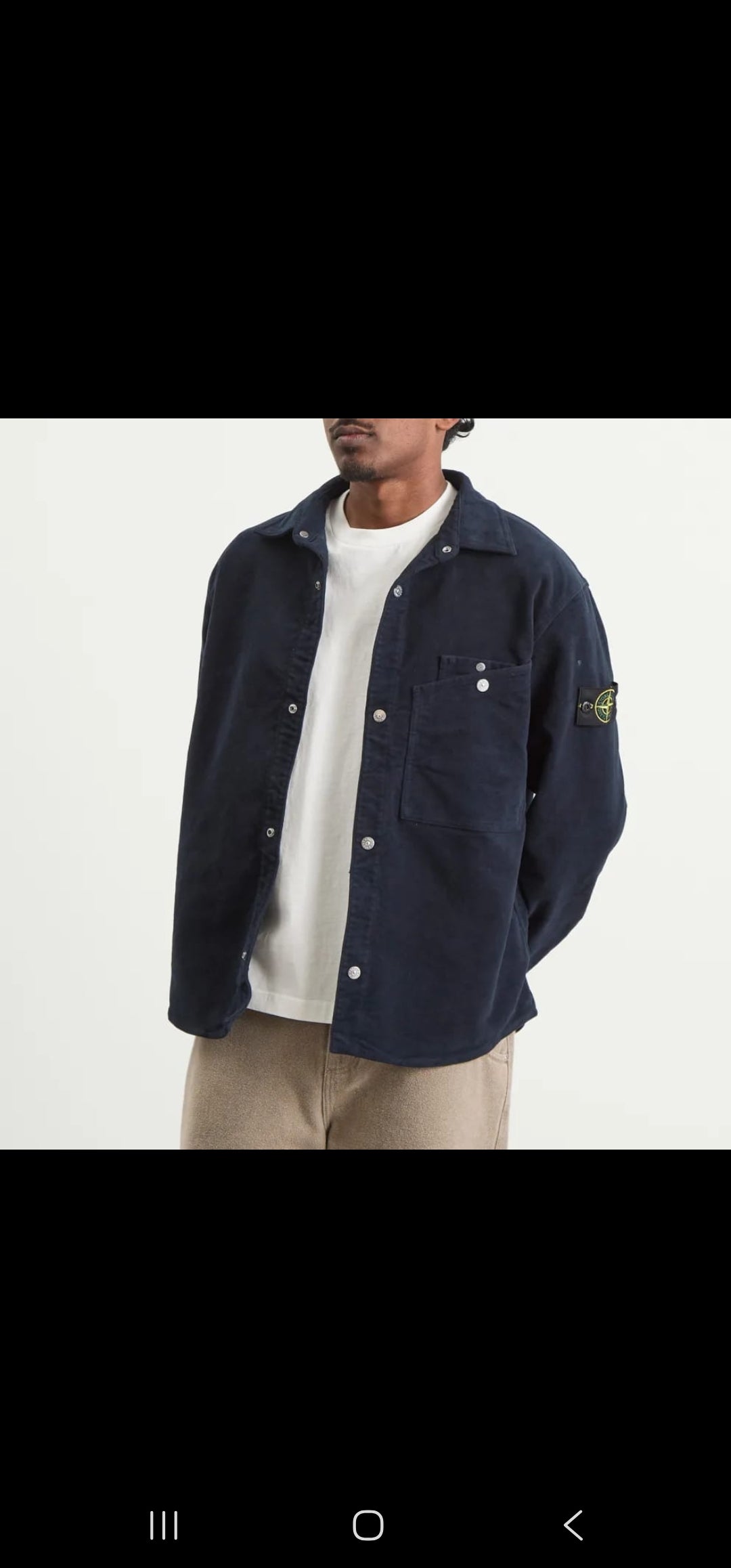 Stone Island Cotton Moleskin TC Overshirt