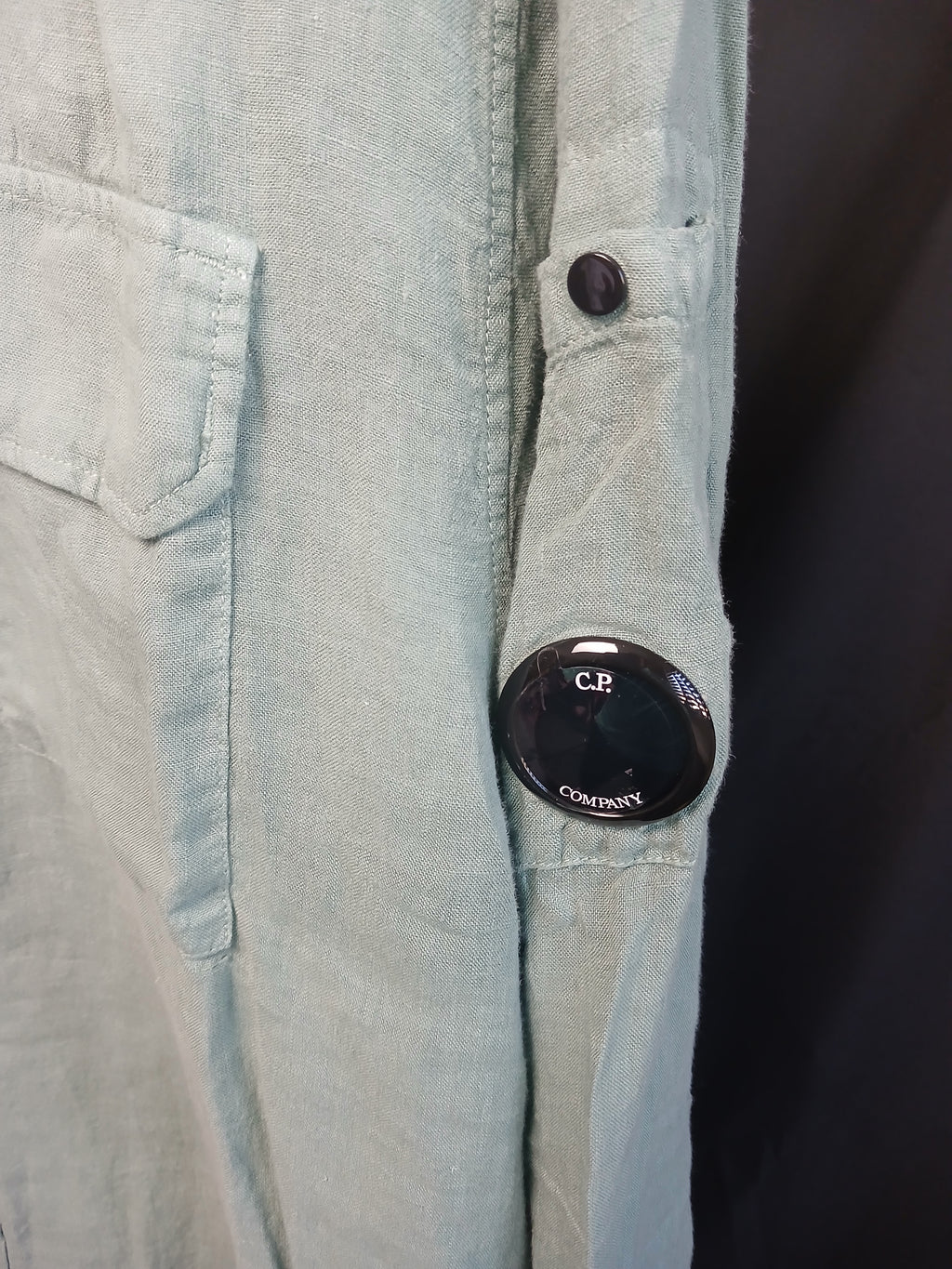 CP Company Organic Gabardine Long Sleeve Lens Shirt