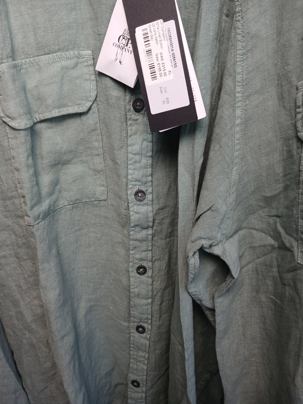 CP Company Organic Gabardine Long Sleeve Lens Shirt