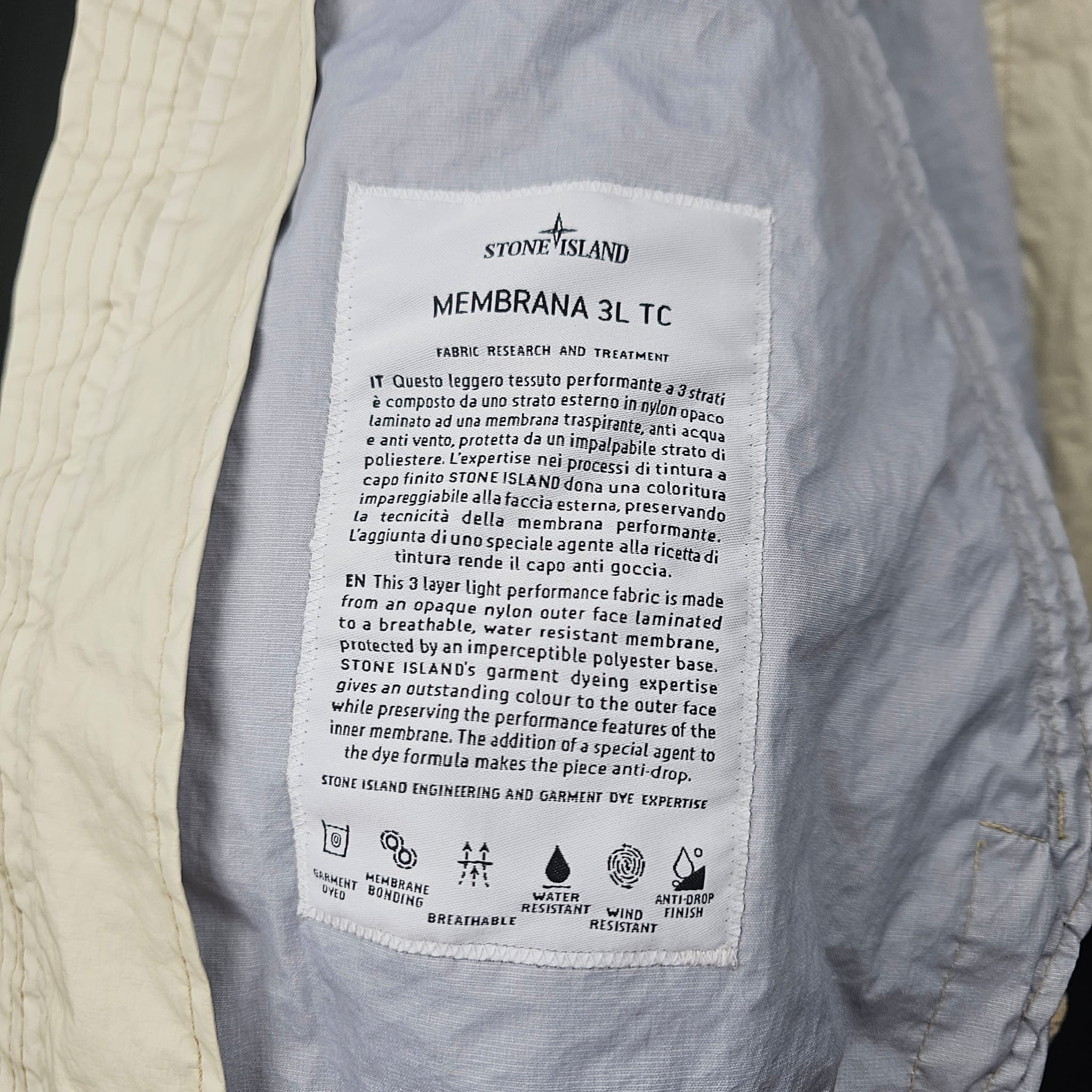 Stone Island Membrana 3L- TC Jacket