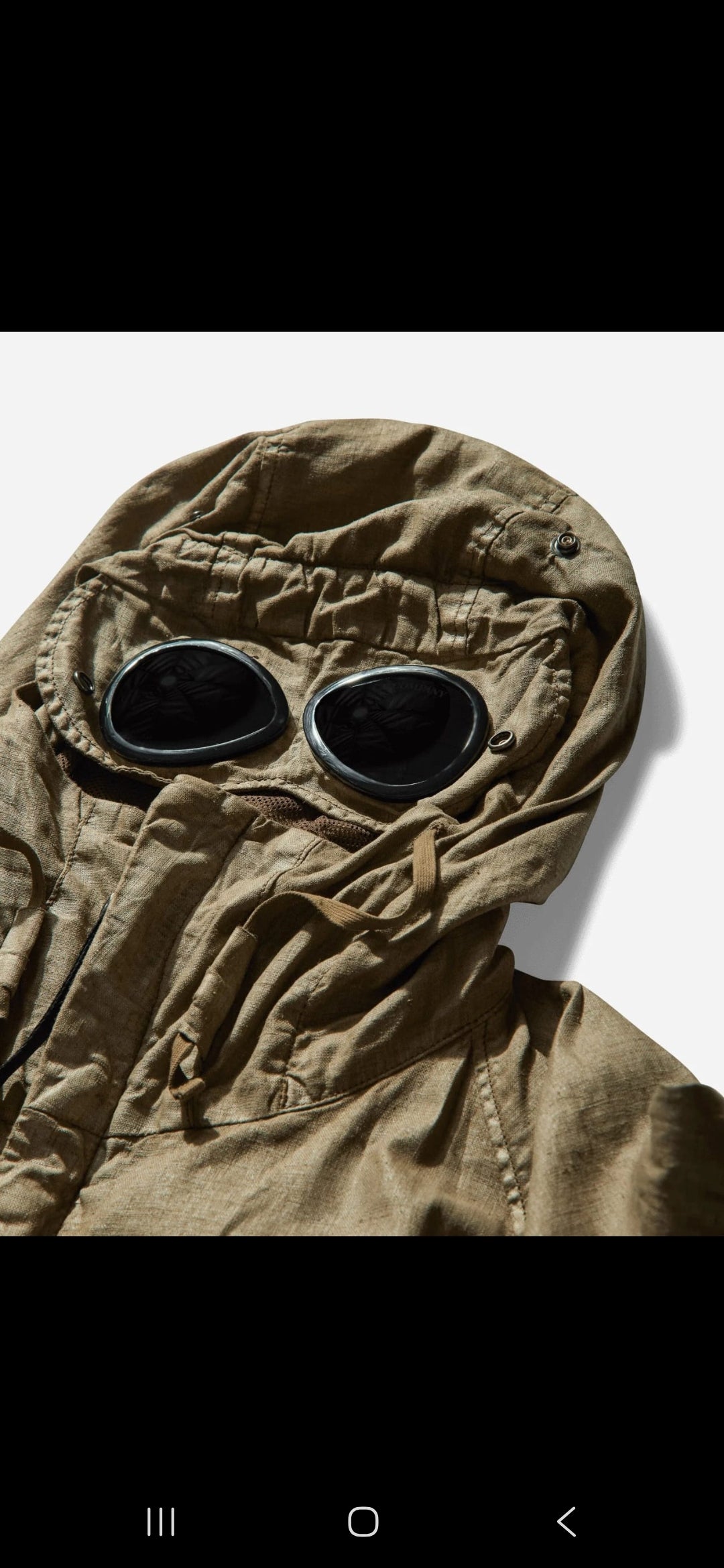 CP Company Lino Wax Goggle Jacket
