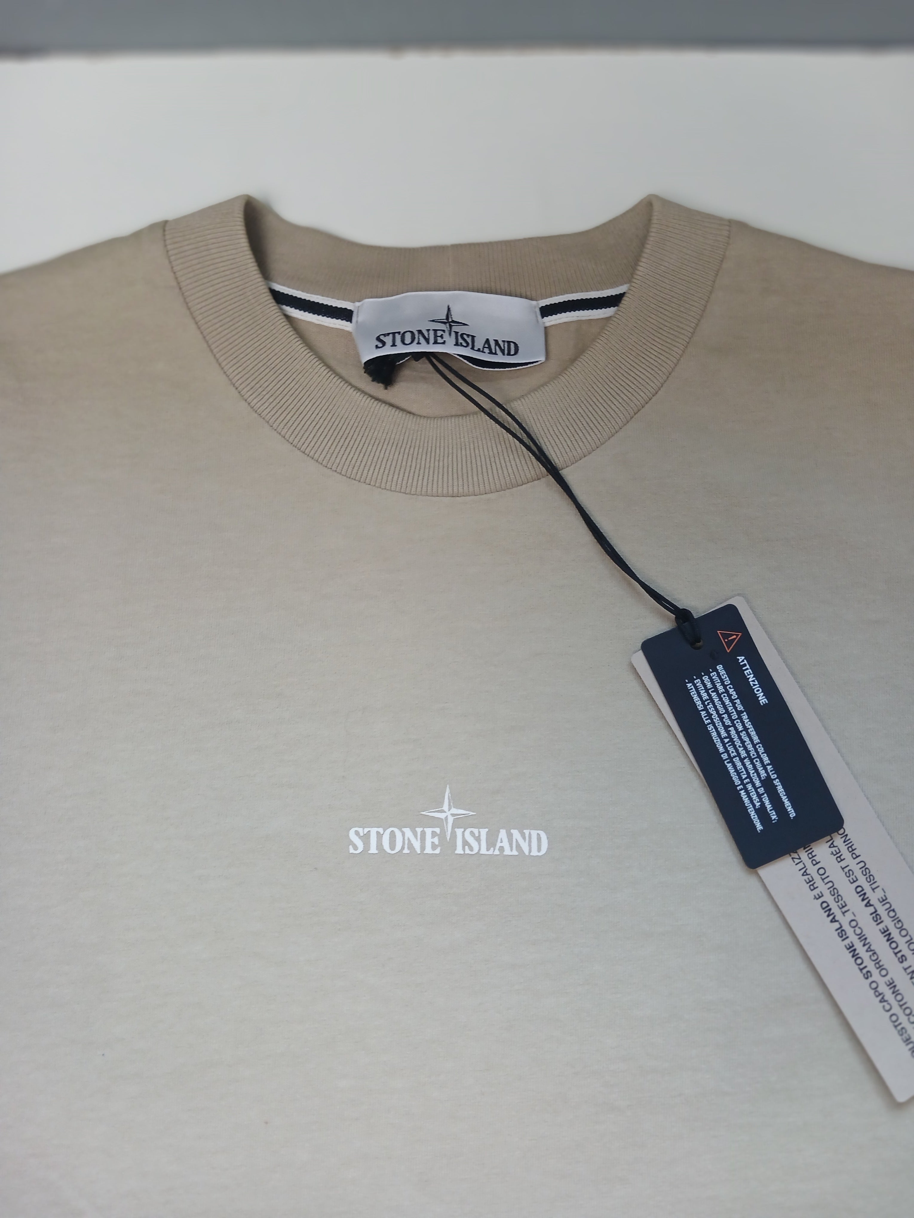 Stone Island Logo Print T Shirt