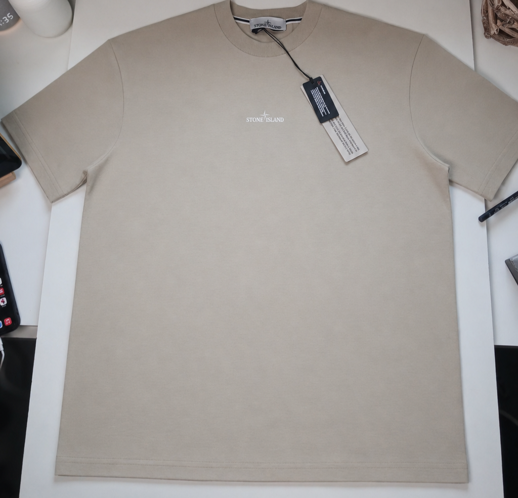 Stone Island Logo Print T Shirt