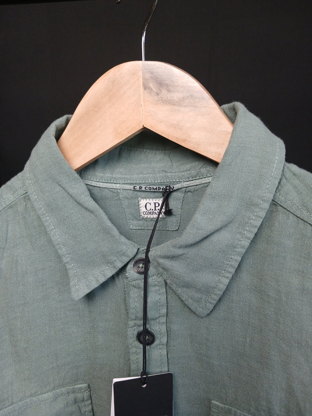CP Company Organic Gabardine Long Sleeve Lens Shirt