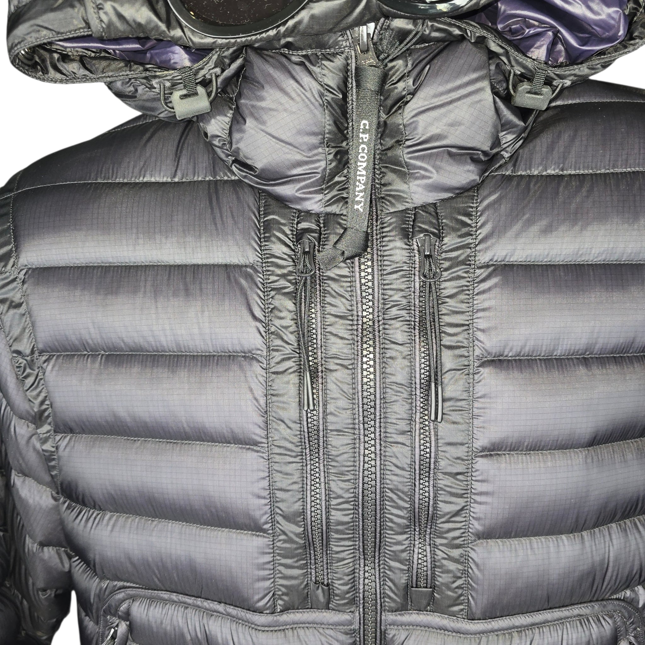 CP Company DD Shell Goggle Down Jacket In Nightshade