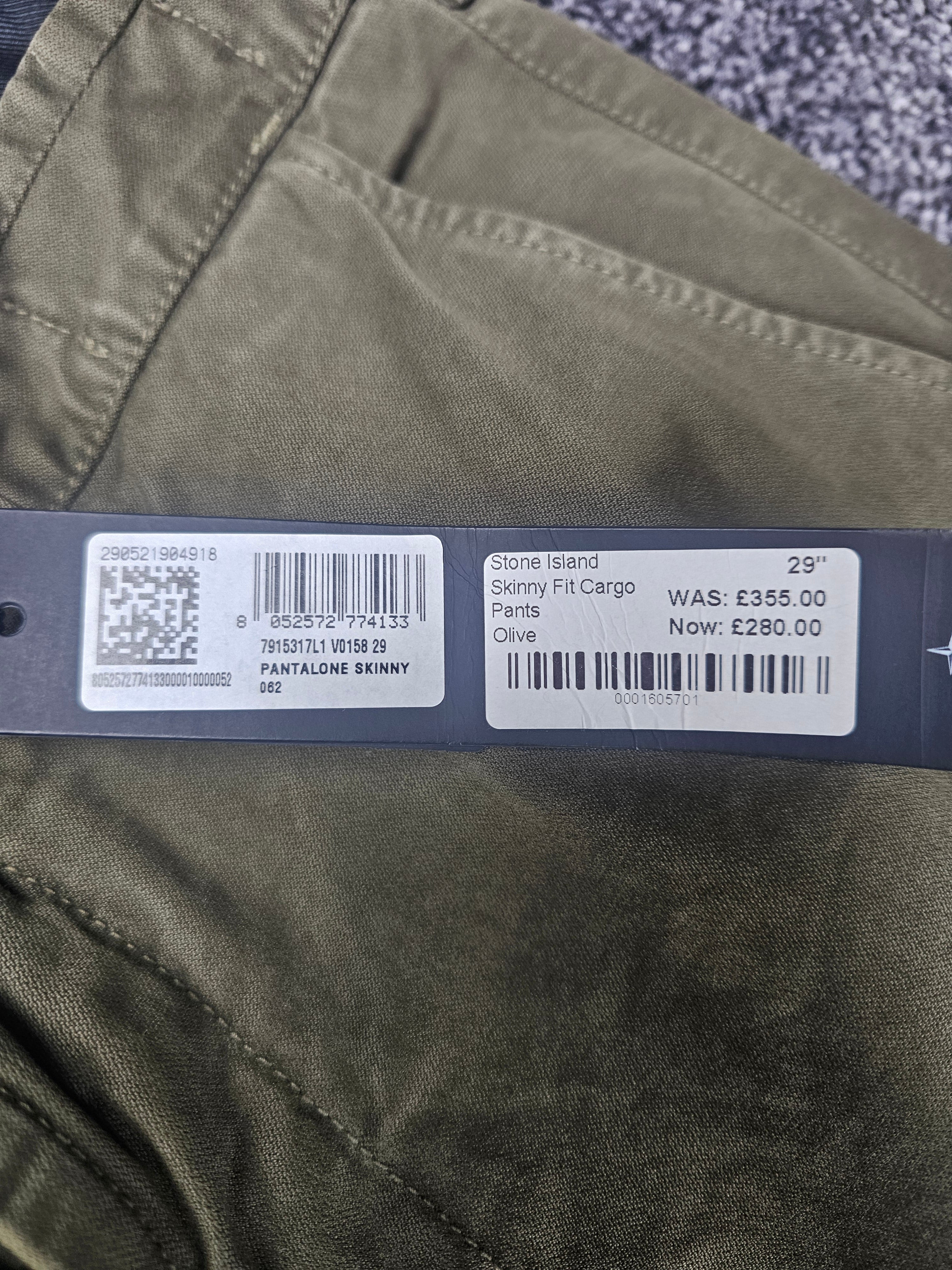 Stone Island Skinny Fit Cargo Pants