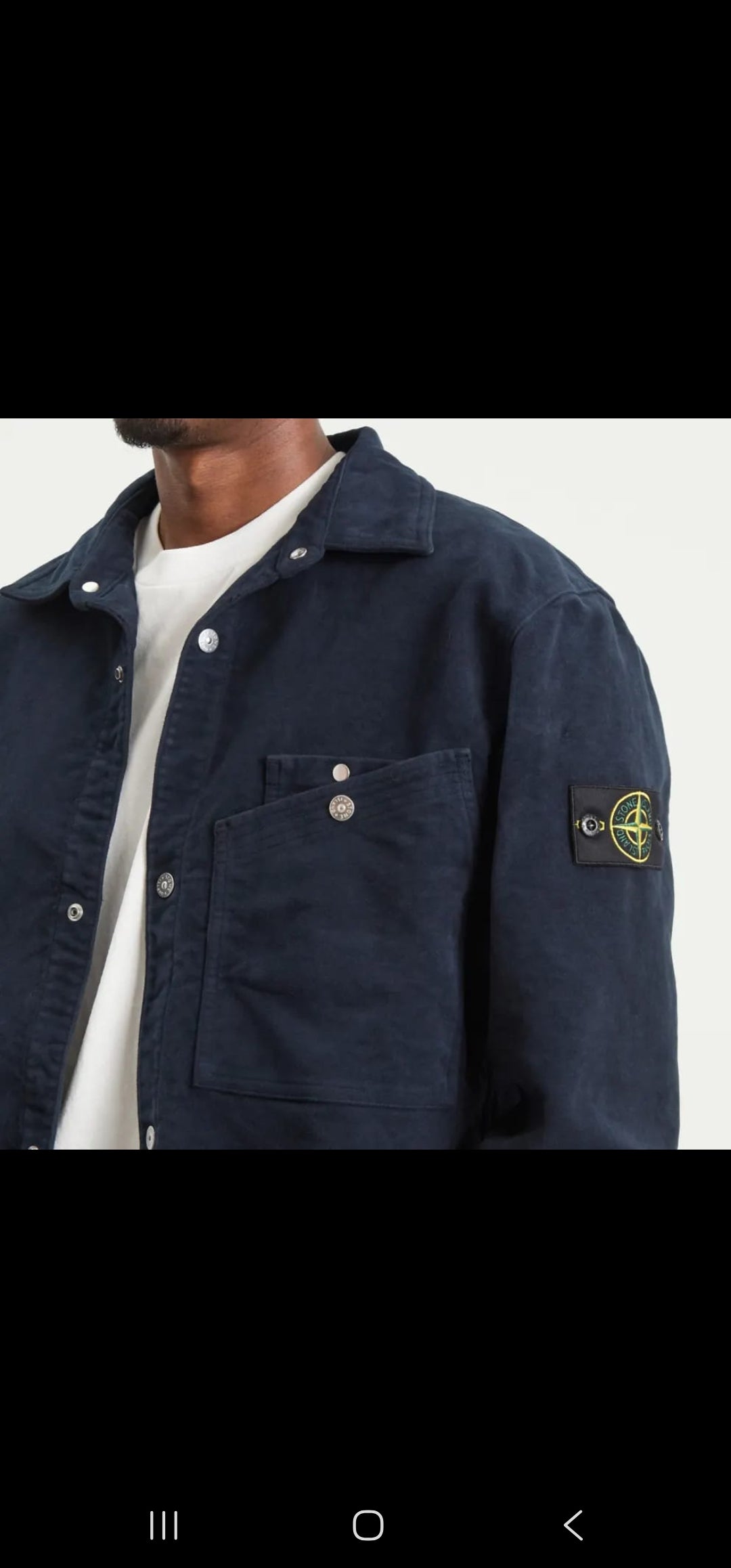 Stone Island Cotton Moleskin TC Overshirt